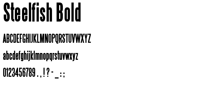 Steelfish Bold font